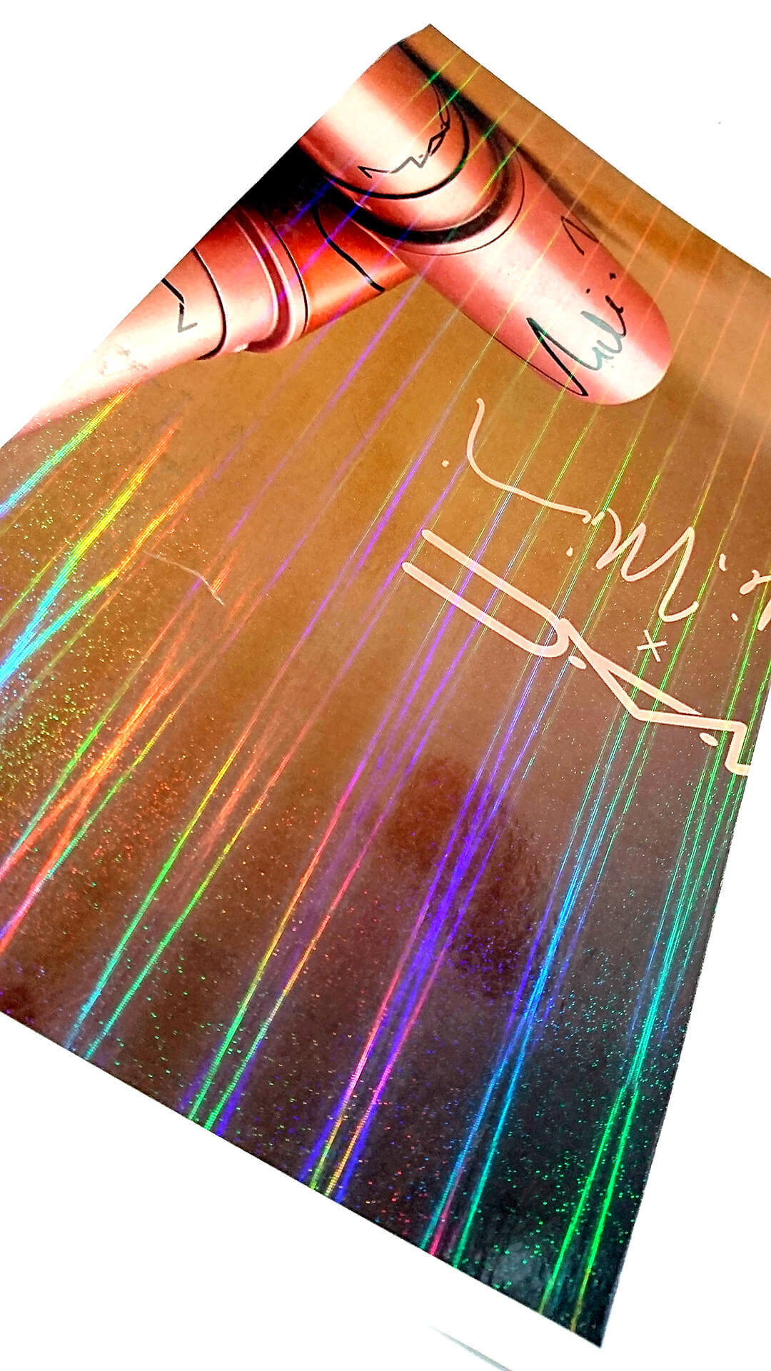 holographic card glitter special effects